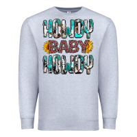 Heather Grey western howdy baby howdy Premium Sweatshirt - NancyCooperArtShop