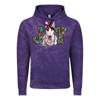 Cloud Purple Christmas joy bull terrier Vintage Hoodie - RanaPortraitStore