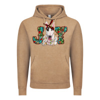 Vintage Coffee Christmas joy bull terrier Vintage Hoodie - RanaPortraitStore