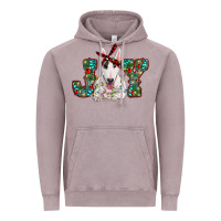 Vintage Zinc Christmas joy bull terrier Vintage Hoodie - RanaPortraitStore