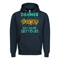 Navy get more tattoos Zipper Hoodie - NancyCooperArtShop