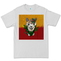 Dove Grey christmas alpacas Premium Tee - BarkalooDesign