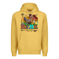 Antique Gold mama hen Premium Hoodie - LillyAllenDesigns