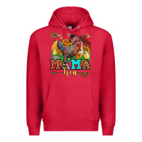 Cardinal mama hen Premium Hoodie - LillyAllenDesigns