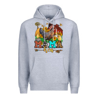 Heather Grey mama hen Premium Hoodie - LillyAllenDesigns