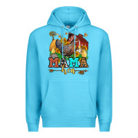 Ocean Blue mama hen Premium Hoodie - LillyAllenDesigns