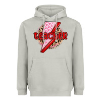 Teacher Lightning Bolt Valentines Day Heavyweight Hoodie | Teevron