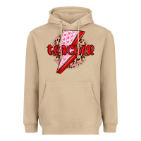 Mushroom teacher lightning bolt valentines day Heavyweight Hoodie - MaliasSmallBusiness