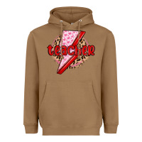 Toasted Coconut teacher lightning bolt valentines day Heavyweight Hoodie - MaliasSmallBusiness