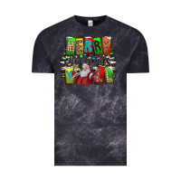 Cloud Black merry christmas yall Vintage Tee - CowhideDigitalArt