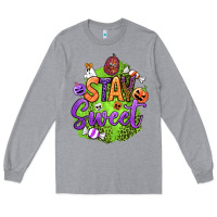 Heather Grey stay sweet halloween Long Sleeve Tee - BundleAndBundleShop