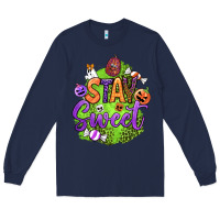 Navy stay sweet halloween Long Sleeve Tee - BundleAndBundleShop