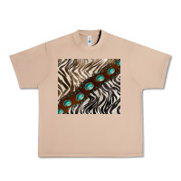 Burro zebra gemstone leather Urban Heavy Tee - BarkalooDesign