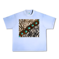 Grape Ice zebra gemstone leather Urban Heavy Tee - BarkalooDesign