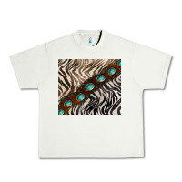 Pistachio zebra gemstone leather Urban Heavy Tee - BarkalooDesign