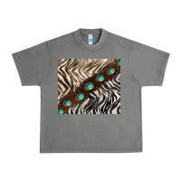 Tornado zebra gemstone leather Urban Heavy Tee - BarkalooDesign