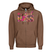 Chestnut girl boss afro black woman Zipper Hoodie - NancyCooperArtShop