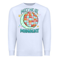 White meet me at midnight Premium Sweatshirt - MaliasSmallBusiness