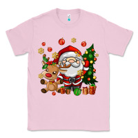 Bubblegum Pink santa and reindeer Classic Tee - AdoDesignShop