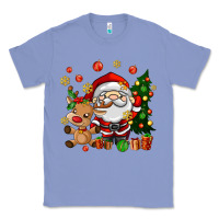 Colony Blue santa and reindeer Classic Tee - AdoDesignShop