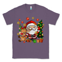 Lavender santa and reindeer Classic Tee - AdoDesignShop