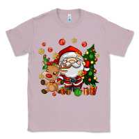 Lilac santa and reindeer Classic Tee - AdoDesignShop