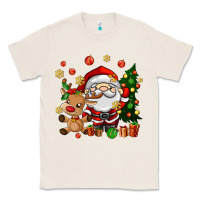 Natural santa and reindeer Classic Tee - AdoDesignShop