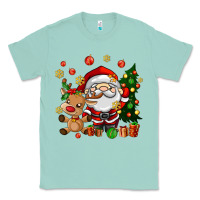 Seafoam santa and reindeer Classic Tee - AdoDesignShop