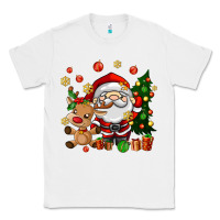 White santa and reindeer Classic Tee - AdoDesignShop