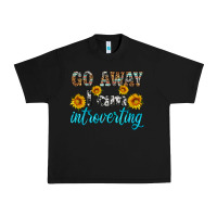 Black go away i am introvering Urban Heavy Tee - HRA Design Shop