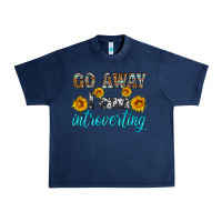 Navy go away i am introvering Urban Heavy Tee - HRA Design Shop