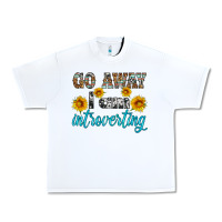 White go away i am introvering Urban Heavy Tee - HRA Design Shop