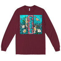 Burgundy turquoise leopard mama Long Sleeve Tee - AdoDesignShop