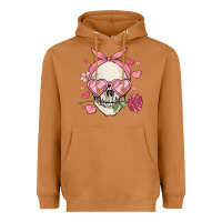 Meerkat valentine's day skull Heavyweight Hoodie - MaliasSmallBusiness