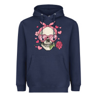 Valentine's Day Skull Heavyweight Hoodie | Teevron