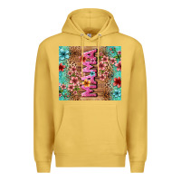 Antique Gold floral mama Premium Hoodie - LillyAllenDesigns