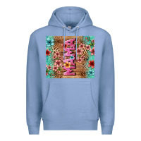 Colony Blue floral mama Premium Hoodie - LillyAllenDesigns