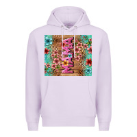Lilac floral mama Premium Hoodie - LillyAllenDesigns