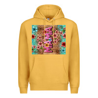 Mustard floral mama Premium Hoodie - LillyAllenDesigns