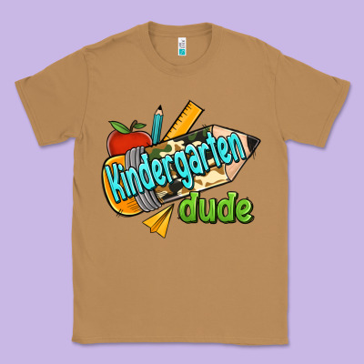 Kindergarten Grade Dude Classic Tee Designed By Ranaportraitstore