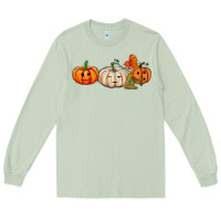 Matcha pumpkins face Long Sleeve Tee - AdoDesignShop