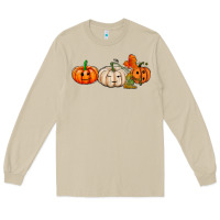 Mushroom pumpkins face Long Sleeve Tee - AdoDesignShop
