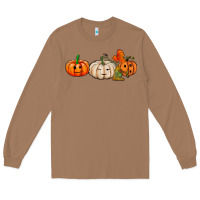 Toasted Coconut pumpkins face Long Sleeve Tee - AdoDesignShop