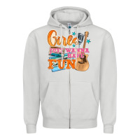 Dove Grey girls just wanna have fun Zipper Hoodie - NancyCooperArtShop