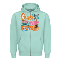 Seafoam girls just wanna have fun Zipper Hoodie - NancyCooperArtShop