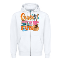 White girls just wanna have fun Zipper Hoodie - NancyCooperArtShop