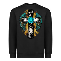 Black cross gemstone wings Heavyweight Sweatshirt - RanaPortraitStore