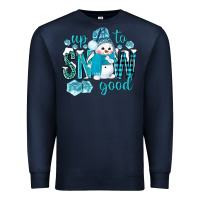 Navy up to snow good and cute snowman Premium Sweatshirt - NancyCooperArtShop