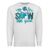 Oatmeal Heather up to snow good and cute snowman Premium Sweatshirt - NancyCooperArtShop