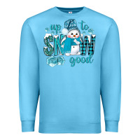 Ocean Blue up to snow good and cute snowman Premium Sweatshirt - NancyCooperArtShop